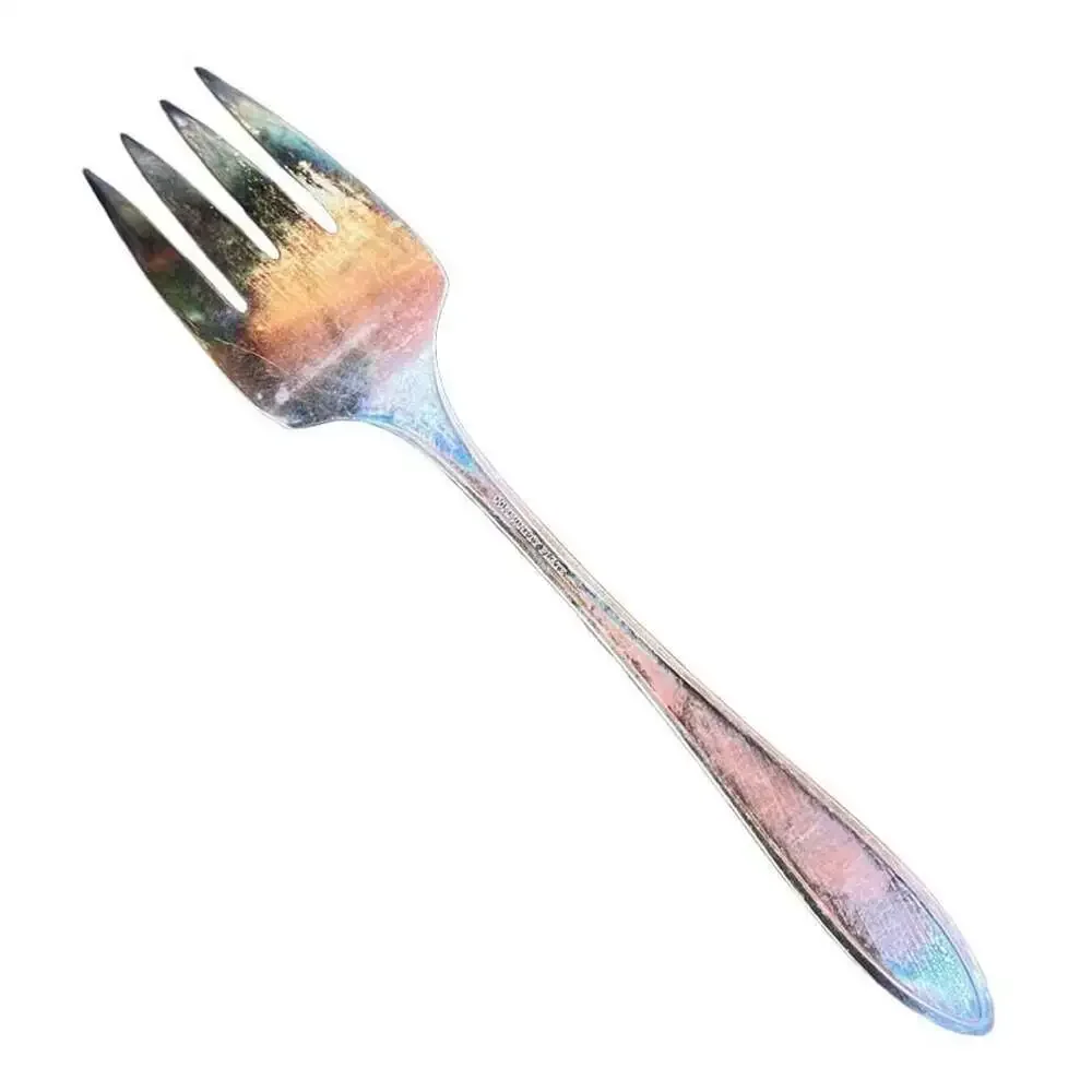 Oneida Community Plate Adam 1917 Silverplate Serving Fork 8”